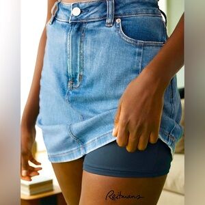 Reitmans, R-Jeans Denim Skort, Size 34, Blue